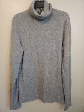 Eddie Bauer Men's Grey Turtleneck Sweater